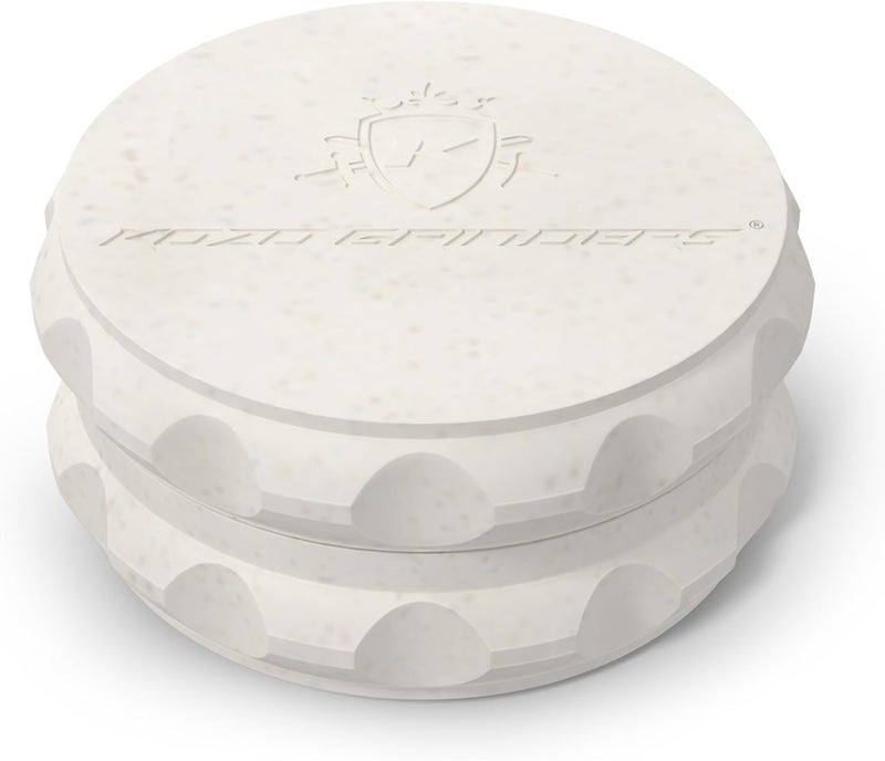 KOZO 2.5" Spice Grinder 2-Piece, Strong Grip By . (White) - Image 1